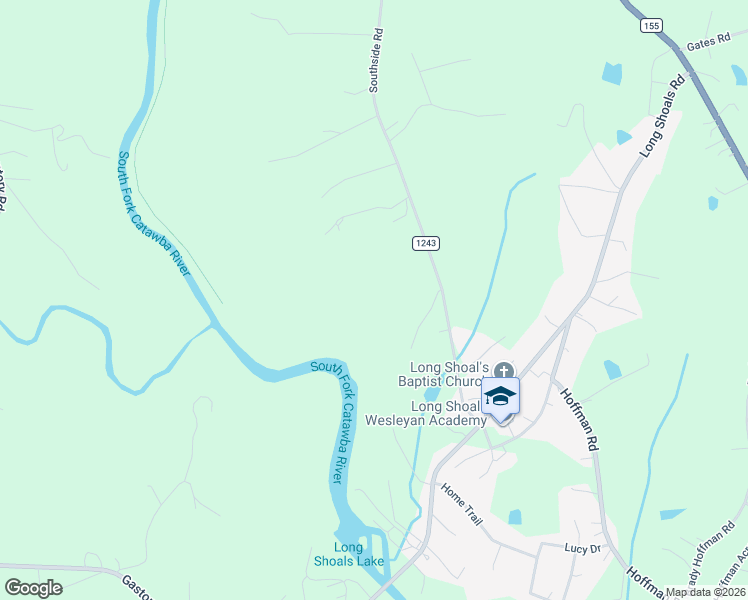 map of restaurants, bars, coffee shops, grocery stores, and more near 2538 Southside Road in Lincolnton