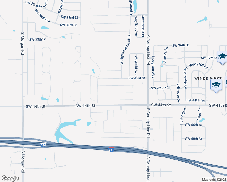 map of restaurants, bars, coffee shops, grocery stores, and more near 9425 Southwest 44th Street in Oklahoma City