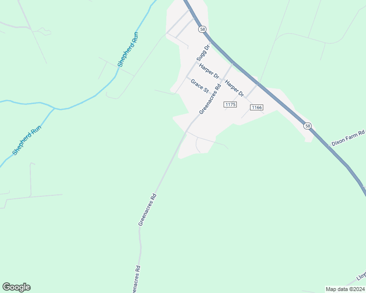 map of restaurants, bars, coffee shops, grocery stores, and more near 499 Greenacres Road in Snow Hill