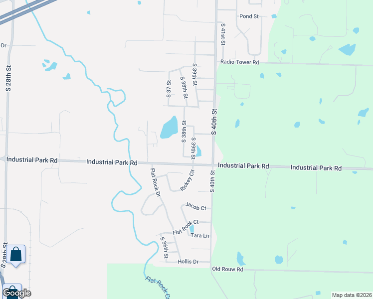 map of restaurants, bars, coffee shops, grocery stores, and more near 831 South 38th Street in Van Buren
