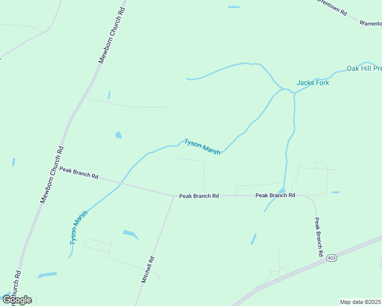 map of restaurants, bars, coffee shops, grocery stores, and more near 976 Peak Branch Road in Snow Hill