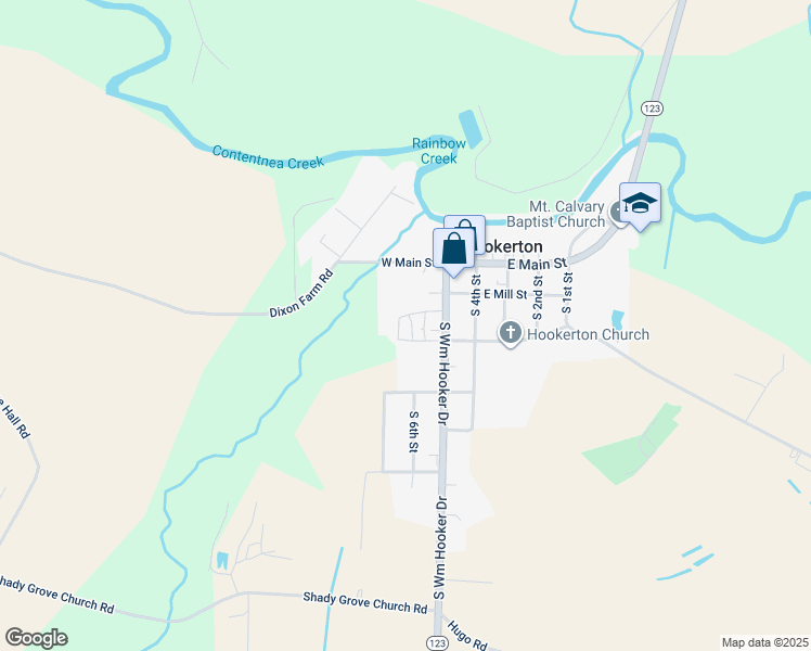 map of restaurants, bars, coffee shops, grocery stores, and more near 6th Street in Snow Hill