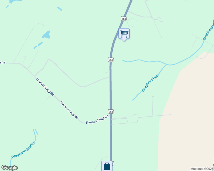 map of restaurants, bars, coffee shops, grocery stores, and more near 258 Maury Depot Street in Snow Hill
