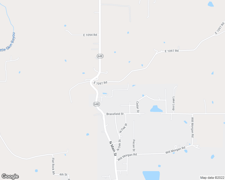 map of restaurants, bars, coffee shops, grocery stores, and more near 108 Water Tower Road in Muldrow