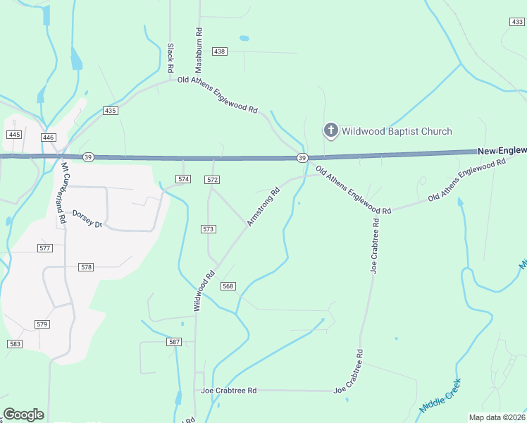 map of restaurants, bars, coffee shops, grocery stores, and more near 596 County Road 571 in Englewood