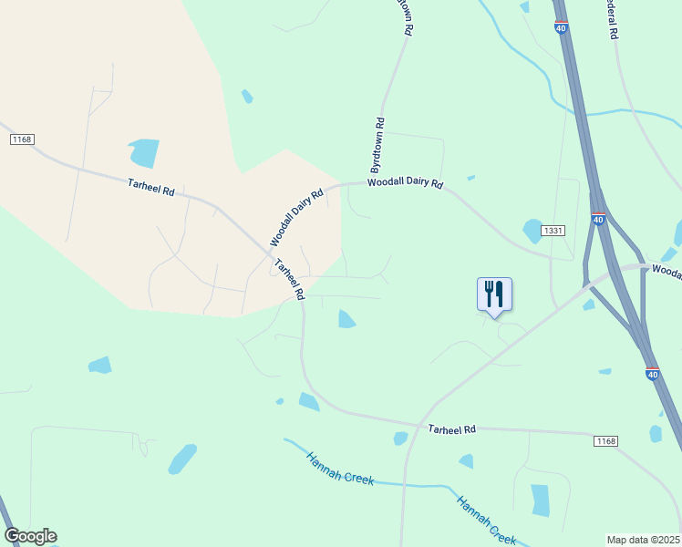 map of restaurants, bars, coffee shops, grocery stores, and more near 141 Briar Den Court in Benson