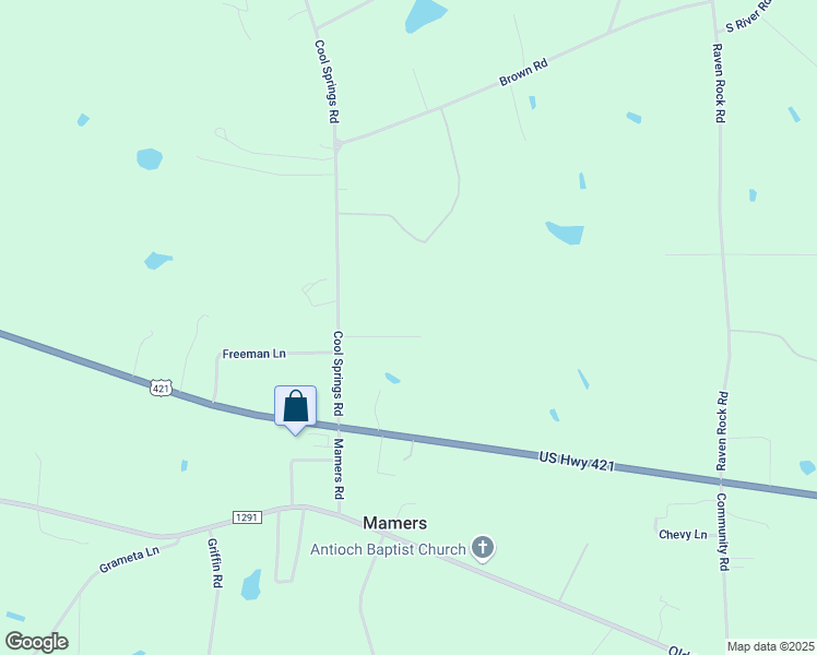map of restaurants, bars, coffee shops, grocery stores, and more near 120 Starlight Road in Lillington