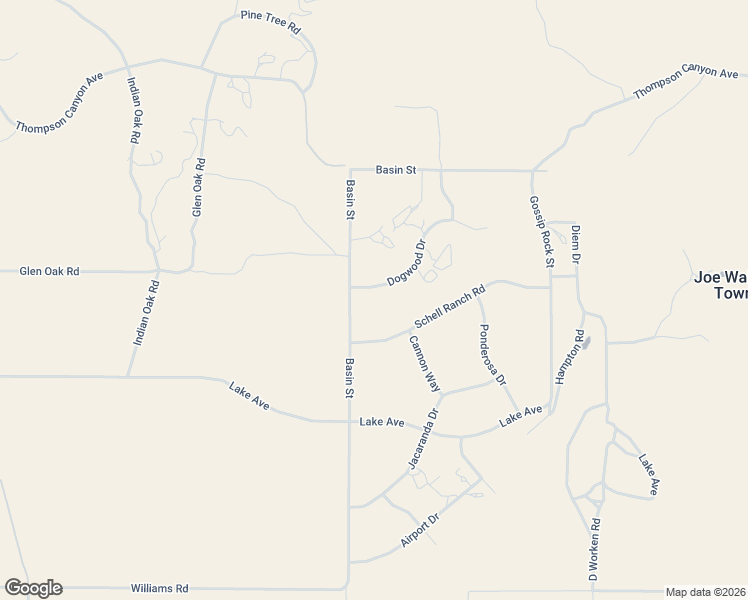 map of restaurants, bars, coffee shops, grocery stores, and more near 20881 Schell Ranch Road in Kern County