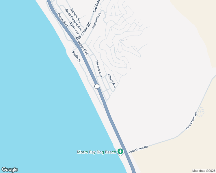 map of restaurants, bars, coffee shops, grocery stores, and more near 3486 Davies Avenue in Cayucos