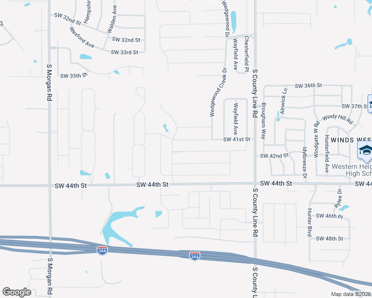 map of restaurants, bars, coffee shops, grocery stores, and more near 9425 Southwest 44th Street in Oklahoma City
