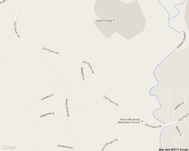 map of restaurants, bars, coffee shops, grocery stores, and more near Old Plank Road in Stanley