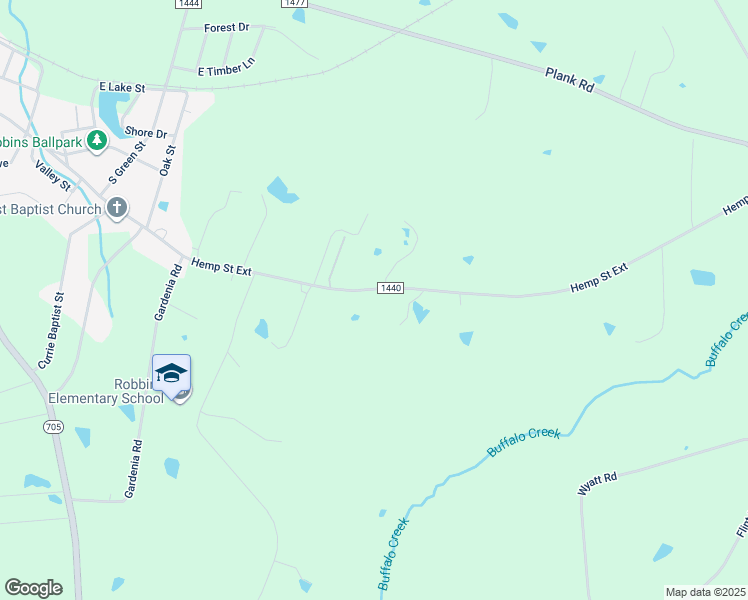 map of restaurants, bars, coffee shops, grocery stores, and more near 657 Hemp Street Extension in Robbins