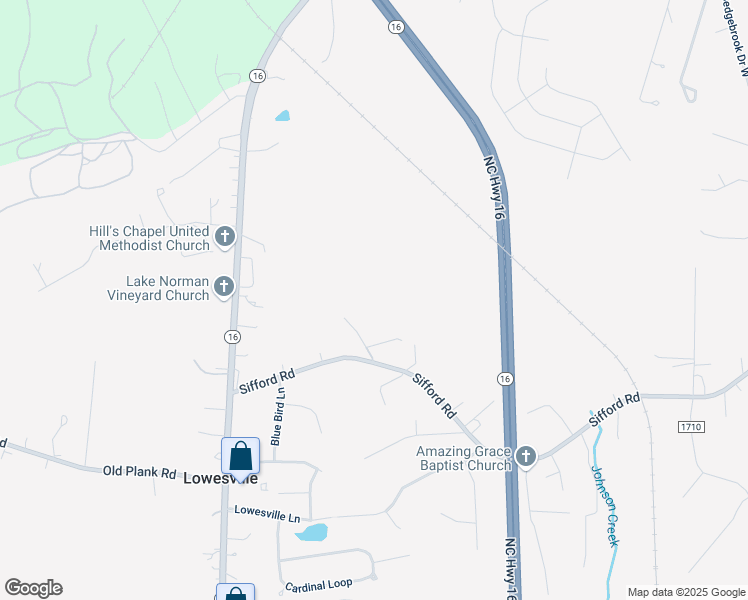 map of restaurants, bars, coffee shops, grocery stores, and more near 7083 Sifford Road in Stanley