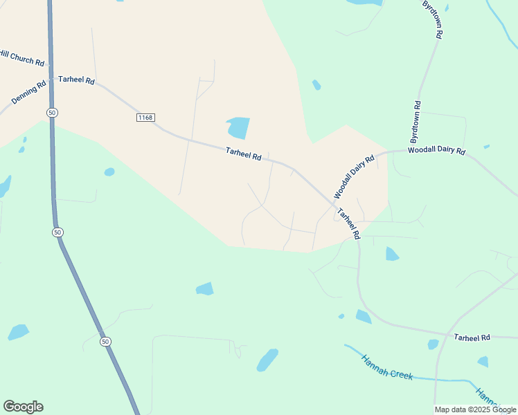 map of restaurants, bars, coffee shops, grocery stores, and more near Creek Crossing Drive in Benson