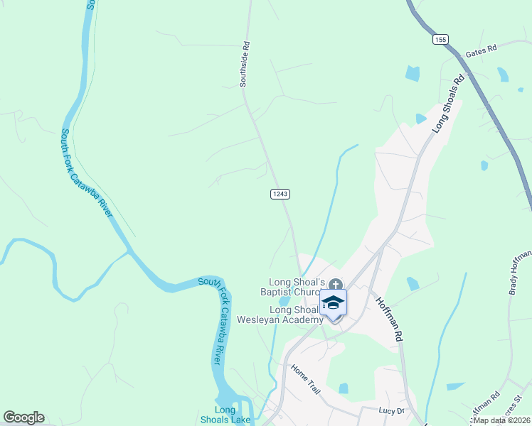 map of restaurants, bars, coffee shops, grocery stores, and more near 2538 Southside Road in Lincolnton