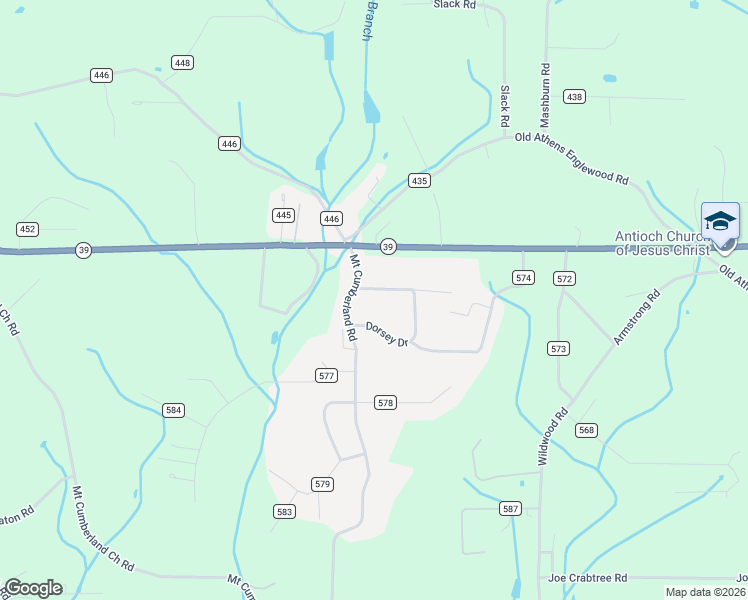 map of restaurants, bars, coffee shops, grocery stores, and more near 585-100 County Road 197 in Athens
