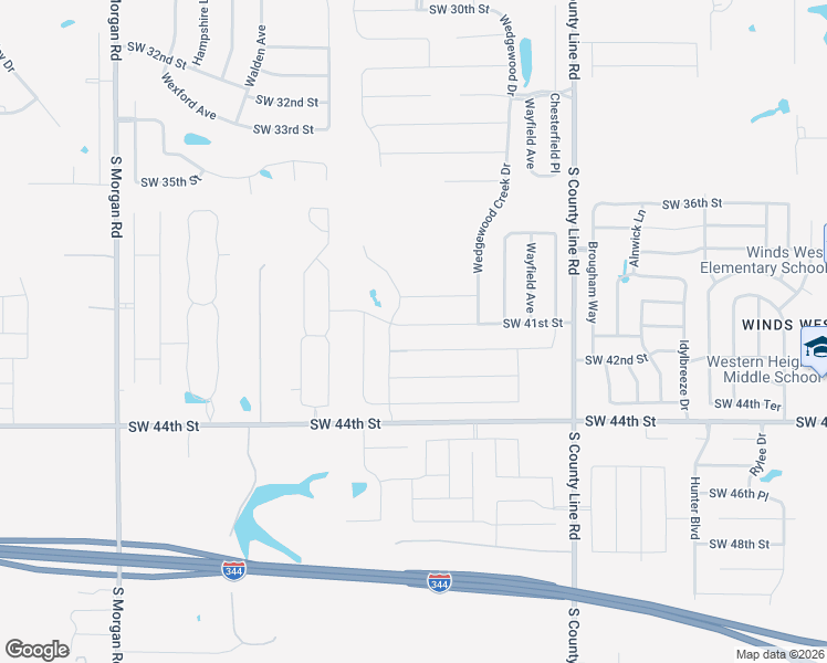 map of restaurants, bars, coffee shops, grocery stores, and more near 9329 Southwest 41st Street in Oklahoma City