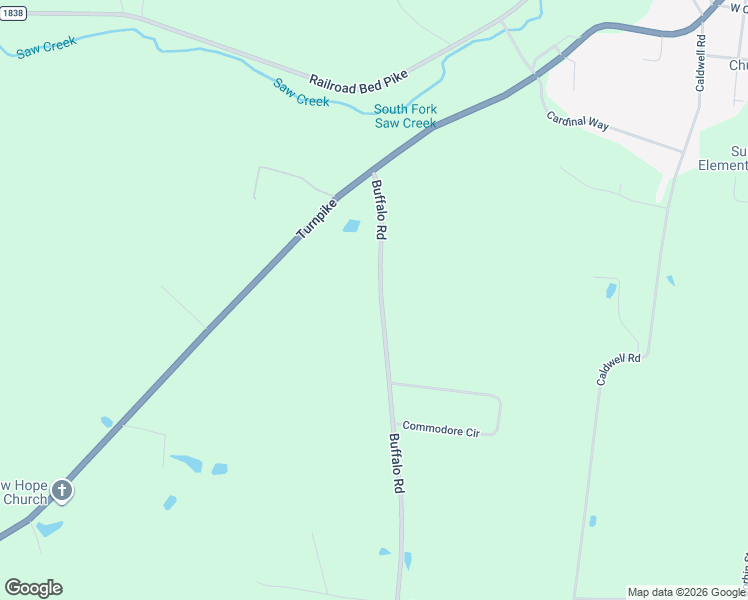 map of restaurants, bars, coffee shops, grocery stores, and more near 3983 Buffalo Road in Summertown