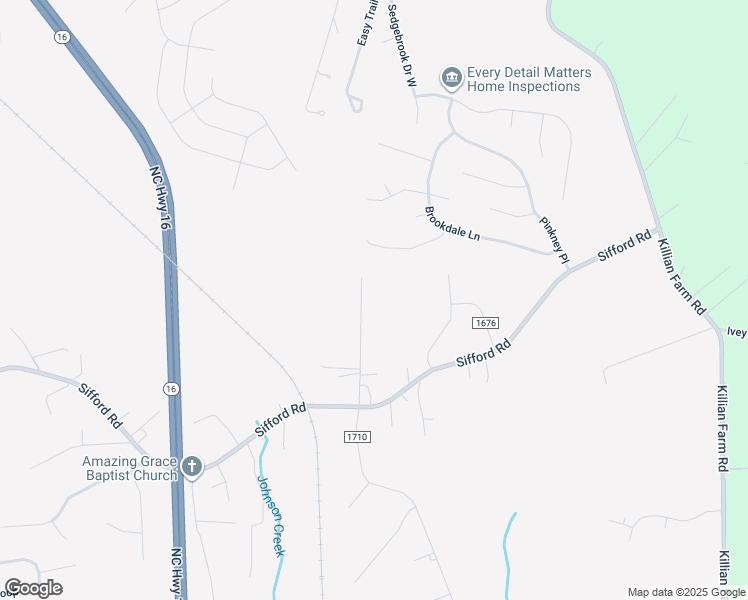 map of restaurants, bars, coffee shops, grocery stores, and more near 1153 Mac Lane in Stanley