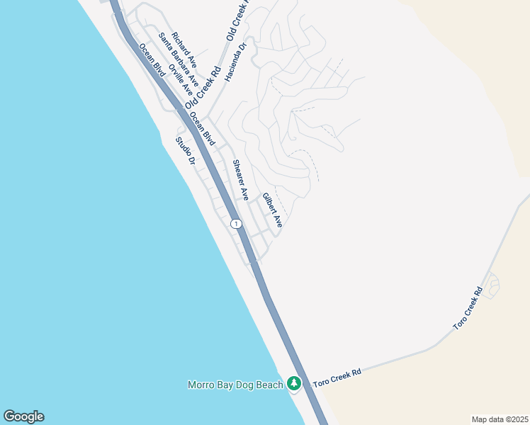 map of restaurants, bars, coffee shops, grocery stores, and more near 3499 Davies Avenue in Cayucos