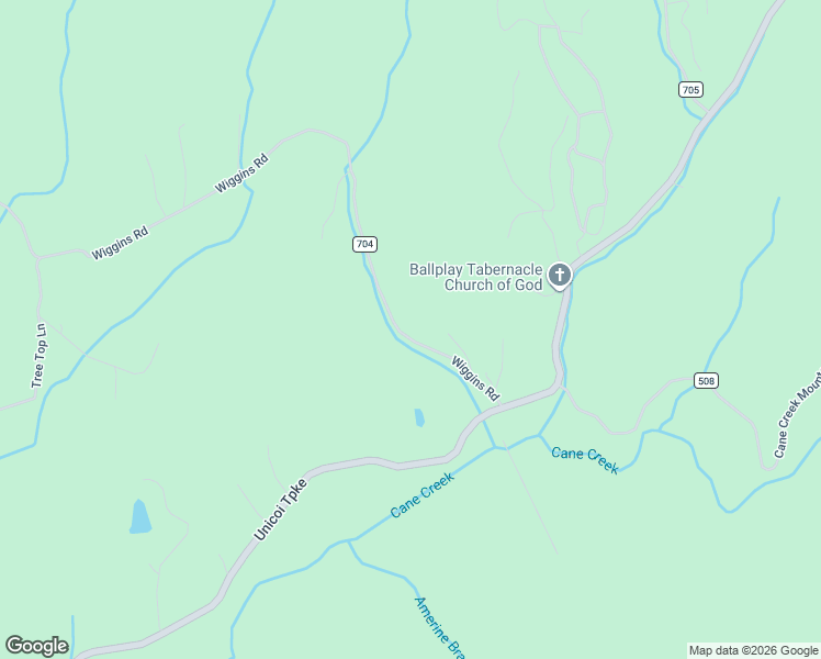 map of restaurants, bars, coffee shops, grocery stores, and more near 150 Wiggins Road in Tellico Plains