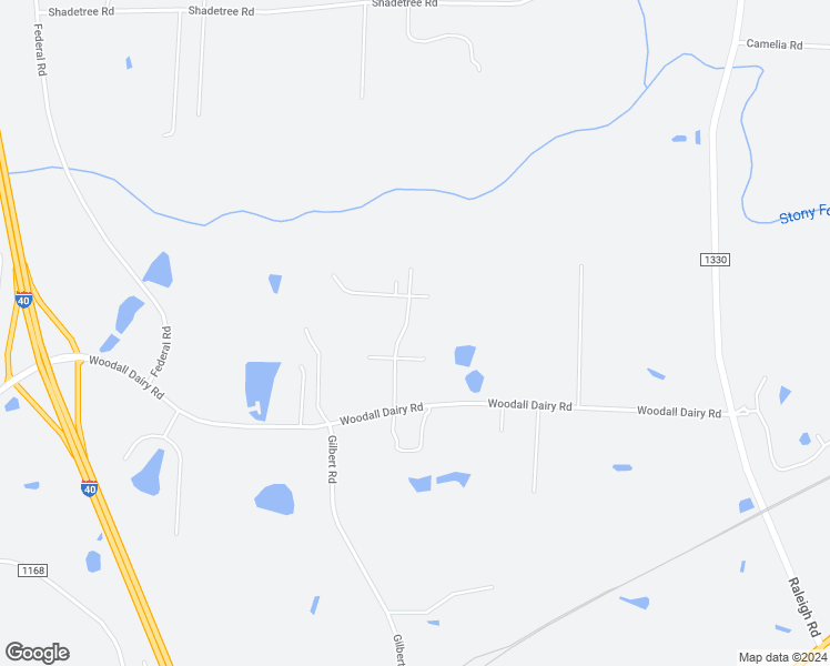 map of restaurants, bars, coffee shops, grocery stores, and more near 208 Trey Drive in Benson