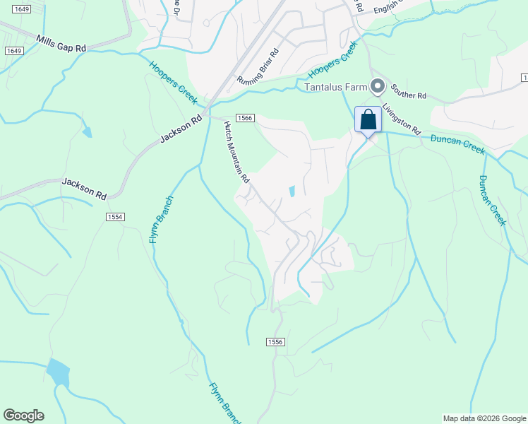 map of restaurants, bars, coffee shops, grocery stores, and more near 35 Garden Way in Fletcher