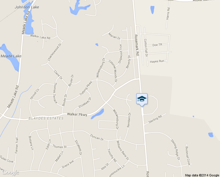 map of restaurants, bars, coffee shops, grocery stores, and more near 757 Trebing Parkway in Atoka