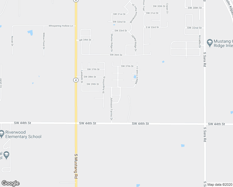 map of restaurants, bars, coffee shops, grocery stores, and more near 11121 Southwest 41st Place in Yukon