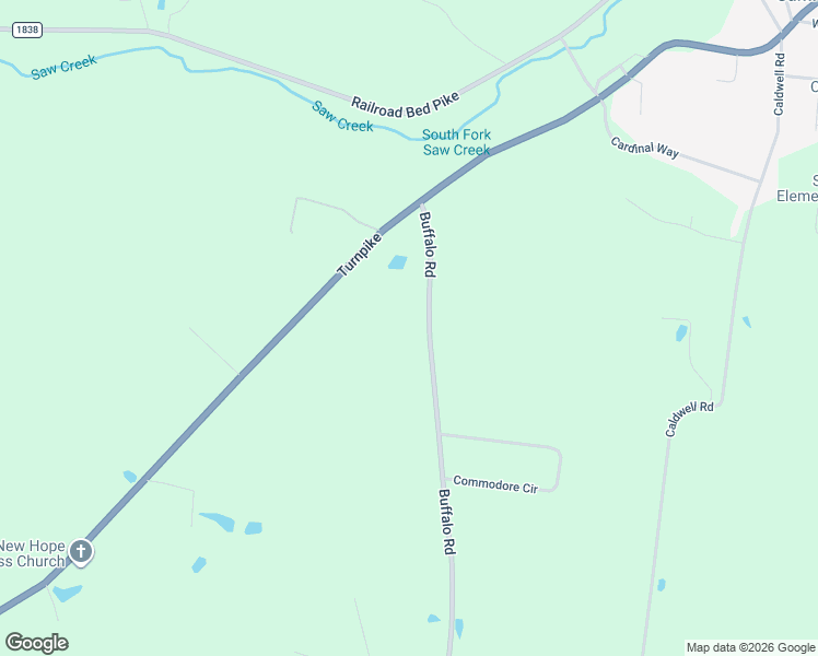 map of restaurants, bars, coffee shops, grocery stores, and more near 3983 Buffalo Road in Summertown