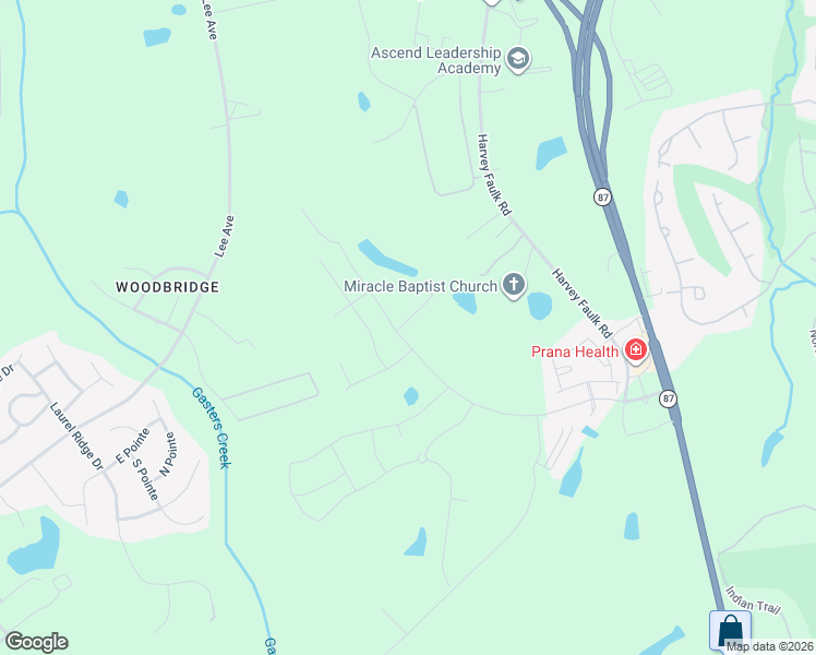 map of restaurants, bars, coffee shops, grocery stores, and more near 802 South Park Way in Sanford