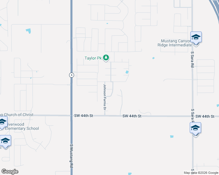 map of restaurants, bars, coffee shops, grocery stores, and more near 11121 Southwest 41st Place in Yukon