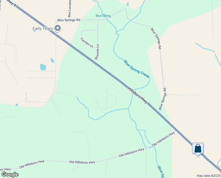 map of restaurants, bars, coffee shops, grocery stores, and more near 105 Hills Drive in Hillsboro