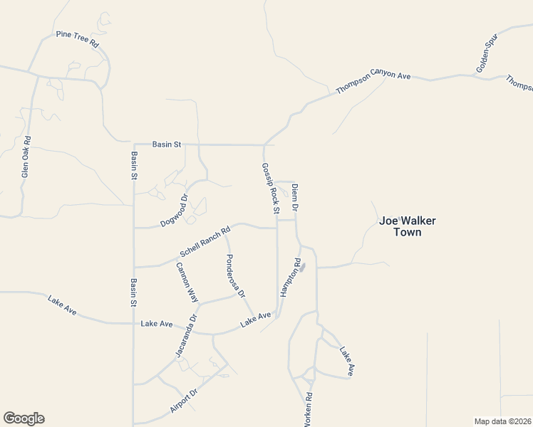 map of restaurants, bars, coffee shops, grocery stores, and more near 20501 Schell Ranch Road in Kern County