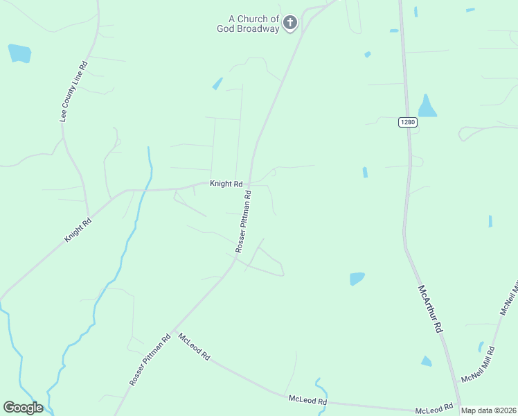 map of restaurants, bars, coffee shops, grocery stores, and more near 1071 Rosser Pittman Road in Broadway