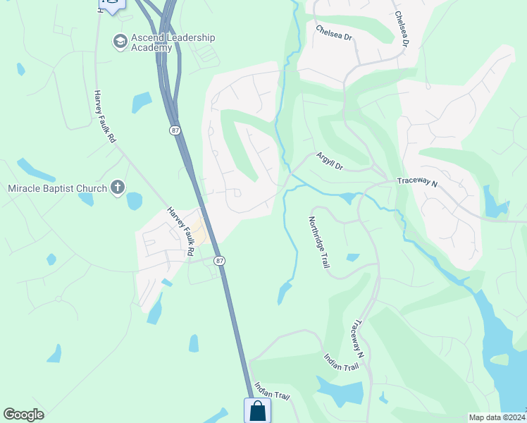 map of restaurants, bars, coffee shops, grocery stores, and more near 3205 Belfast Lane in Sanford