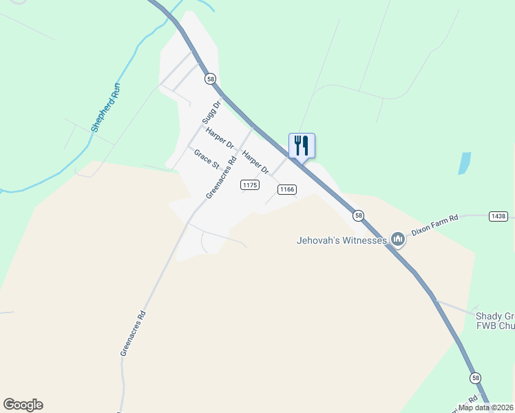 map of restaurants, bars, coffee shops, grocery stores, and more near 101 Arnold Circle in Snow Hill