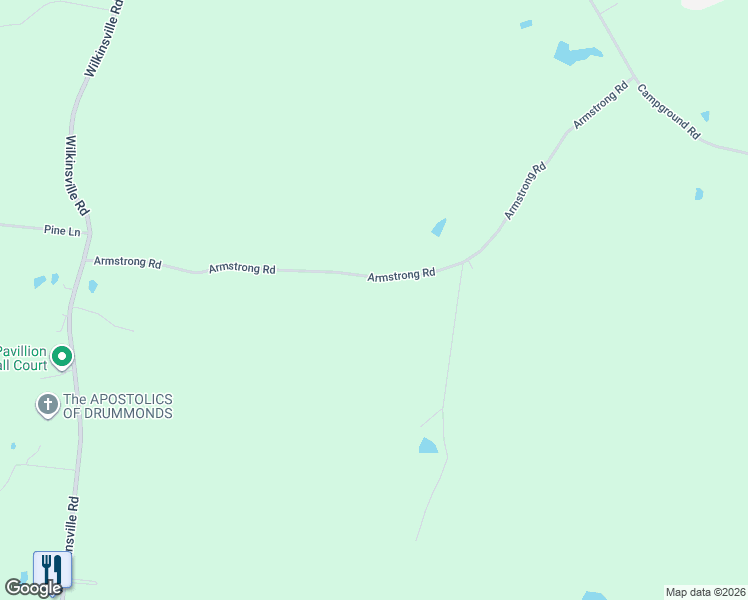 map of restaurants, bars, coffee shops, grocery stores, and more near 901 Armstrong Road in Drummonds