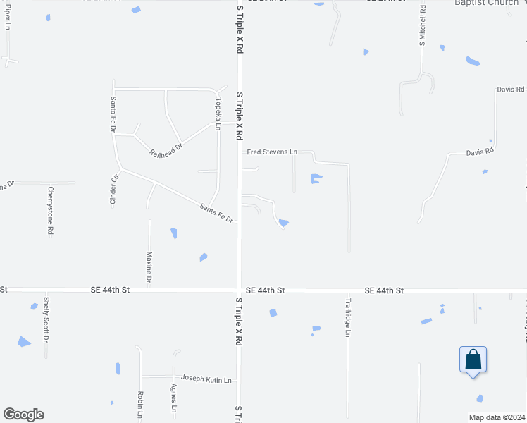 map of restaurants, bars, coffee shops, grocery stores, and more near 4012 South Triple X Road in Choctaw