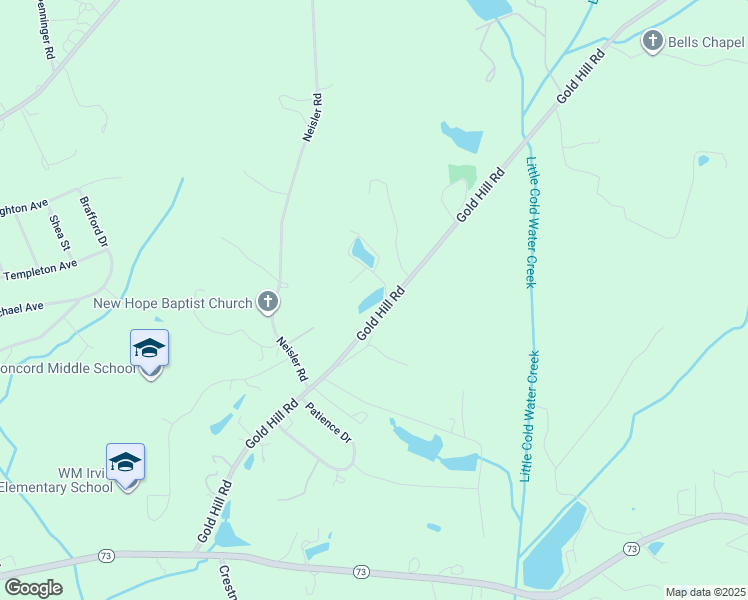 map of restaurants, bars, coffee shops, grocery stores, and more near 2101 Gold Hill Road in Concord