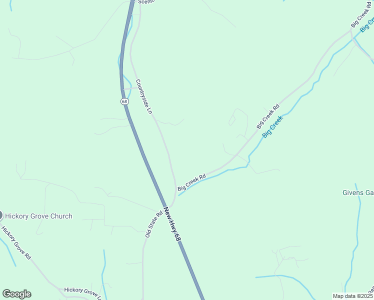map of restaurants, bars, coffee shops, grocery stores, and more near 381 Countryside Lane in Madisonville