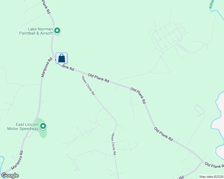 map of restaurants, bars, coffee shops, grocery stores, and more near 6676 Old Plank Road in Stanley