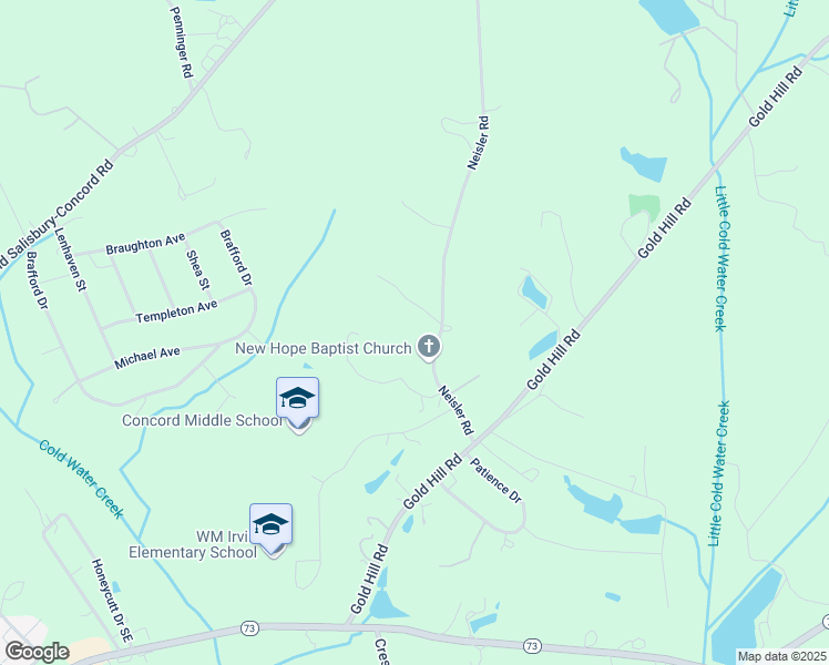 map of restaurants, bars, coffee shops, grocery stores, and more near 621 Neisler Road in Concord