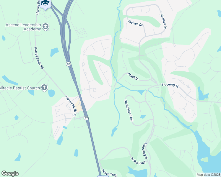 map of restaurants, bars, coffee shops, grocery stores, and more near 3274 Edinburgh Drive in Sanford