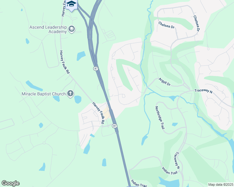 map of restaurants, bars, coffee shops, grocery stores, and more near 3218 Argyll Drive in Sanford