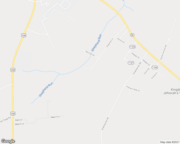 map of restaurants, bars, coffee shops, grocery stores, and more near 595 Dogwood Lane in Snow Hill