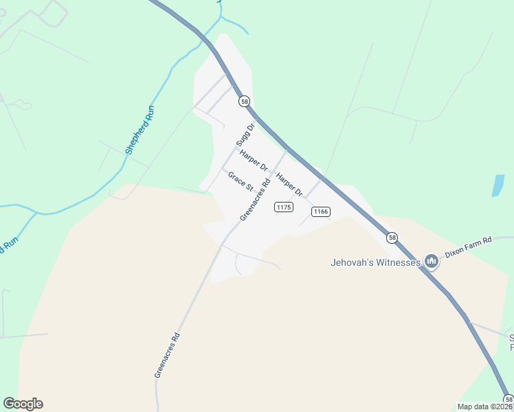 map of restaurants, bars, coffee shops, grocery stores, and more near 248 Green Acres Road in Snow Hill