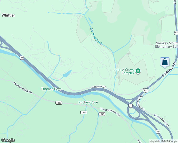 map of restaurants, bars, coffee shops, grocery stores, and more near 336 Mountaineer Rd in Whittier
