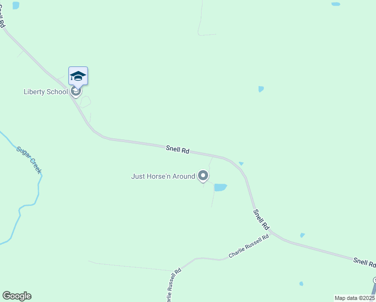 map of restaurants, bars, coffee shops, grocery stores, and more near Snell Road in Bedford County