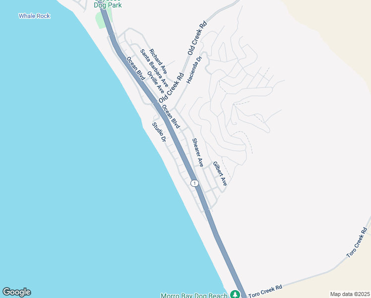 map of restaurants, bars, coffee shops, grocery stores, and more near 3280 Ocean Boulevard in Cayucos